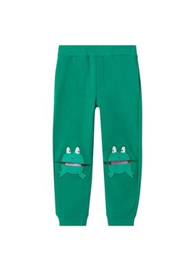 NEW Stella McCartney Kids Green Frog Print Organic Cotton Sweatpants Jogger 8